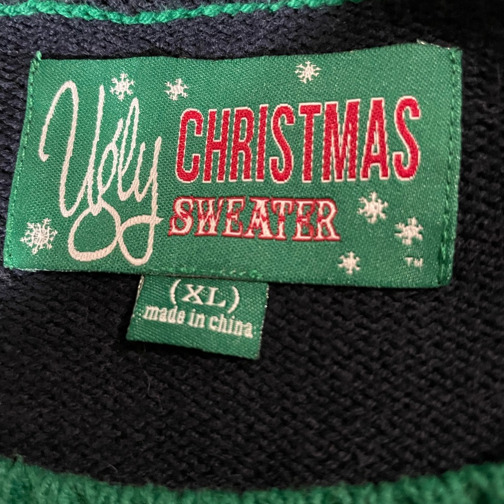 Ugly Christmas Sweater - Festive Reindeer with Lights - Picture 4 of 4